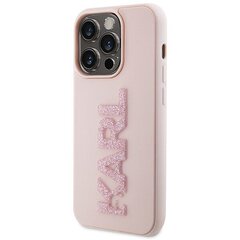 Karl Lagerfeld KLHCP15X3DMBKCP iPhone 15 Pro Max 6.7" różowy|pink hardcase 3D Rubber Glitter Logo цена и информация | Чехлы для телефонов | hansapost.ee