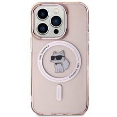 Karl Lagerfeld KLHMP15LHFCCNOP iPhone 15 Pro 6.1" różowy|pink hardcase IML Choupette MagSafe цена и информация | CG Mobile Телефоны и аксессуары | hansapost.ee