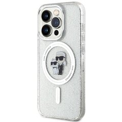 Karl Lagerfeld KLHMP15LHGKCNOT iPhone 15 Pro 6.1" transparent hardcase Karl&Choupette Glitter MagSafe цена и информация | CG Mobile Мобильные телефоны, Фото и Видео | hansapost.ee
