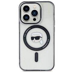 Karl Lagerfeld KLHMP15LHKHNOTK iPhone 15 Pro 6.1" transparent hardcase IML Karl`s Head MagSafe цена и информация | Чехлы для телефонов | hansapost.ee