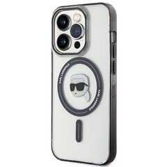 Karl Lagerfeld KLHMP15LHKHNOTK iPhone 15 Pro 6.1" transparent hardcase IML Karl`s Head MagSafe цена и информация | Чехлы для телефонов | hansapost.ee