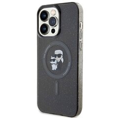 Karl Lagerfeld KLHMP15XHGKCNOK iPhone 15 Pro Max 6.7" czarny|black hardcase Karl&Choupette Glitter MagSafe цена и информация | CG Mobile Мобильные телефоны, Фото и Видео | hansapost.ee