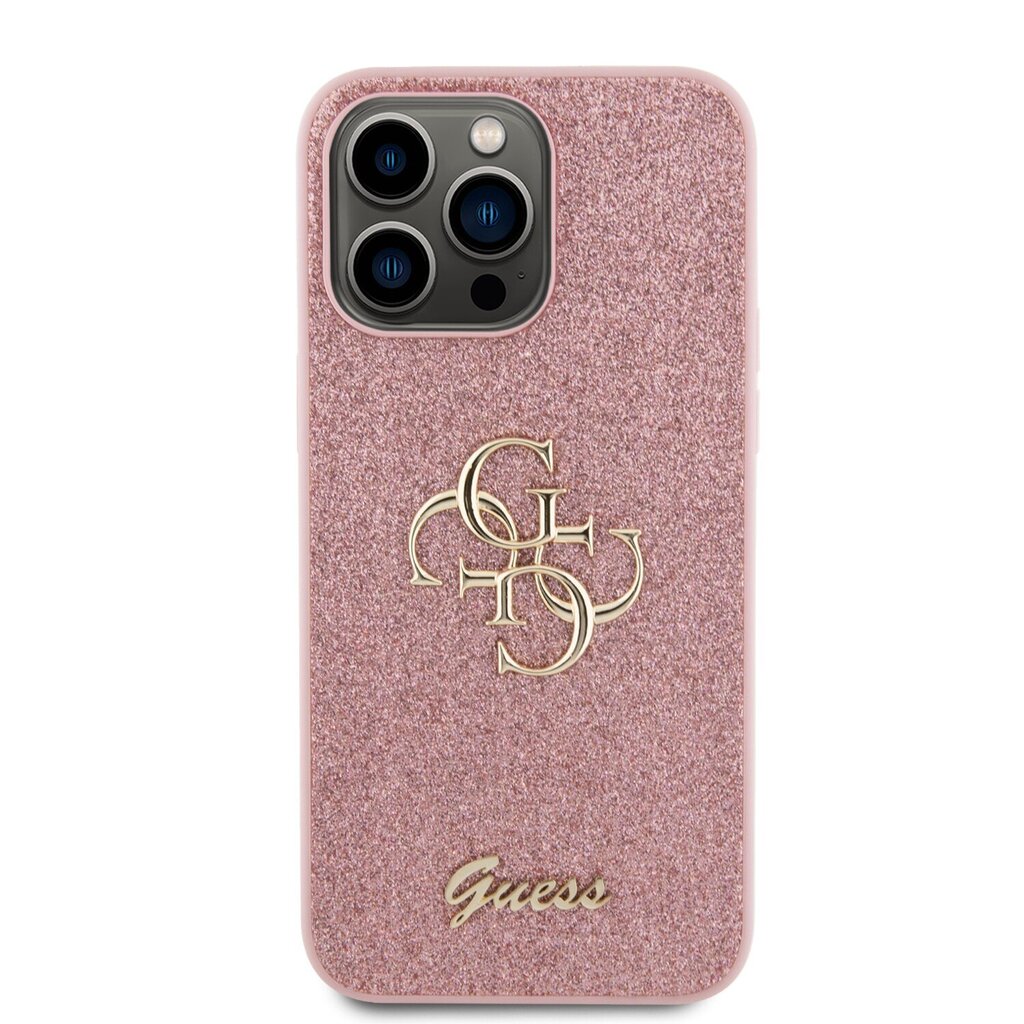 Guess PU Fixed Glitter 4G Case GUHCP15XHG4SGP hind ja info | Telefonide kaitsekaaned ja -ümbrised | hansapost.ee