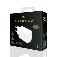 Prestico F8 Fast Charge USB-C PD 20W, белый цена и информация | Зарядные устройства для телефонов | hansapost.ee