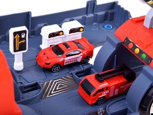 Veoauto parkimiskohaga Super Storage, punane цена и информация | Игрушки для мальчиков | hansapost.ee