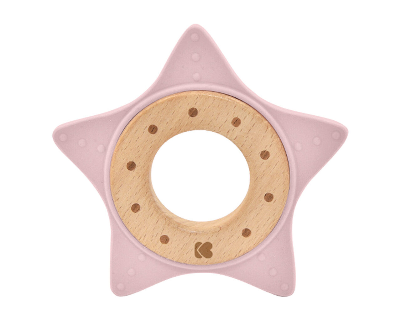 Silikoonist närimislelu KikkaBoo Star Pink, 0 kuud+, 1 tk. hind ja info | Närimismänguasjad lastele | hansapost.ee