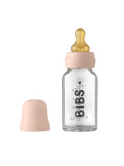 Klaasist lutipudel Bibs, 110 ml, (Põsepuna), 0+ kuud цена и информация | Бутылочки и аксессуары | hansapost.ee