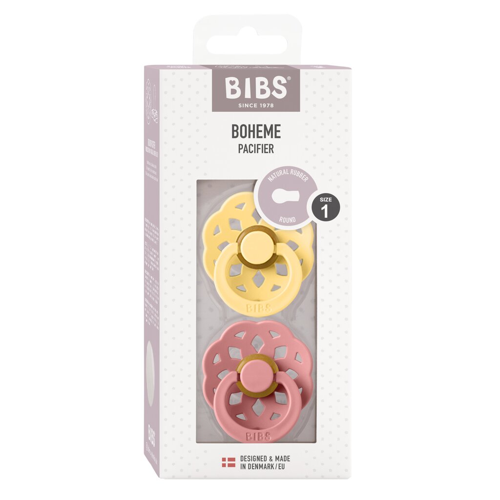 Lutid Bibs Boheme, 2 tk, 0-6 kuud (Pale Butter/ Dusty Pink) hind ja info |  Lutid | hansapost.ee