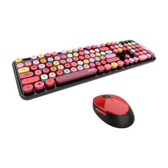 Беспроводной комплект клавиатура+мышь MOFII Sweet 2.4G, бело-бежевый цена и информация | Клавиатура с игровой мышью 3GO COMBODRILEW2 USB ES | hansapost.ee