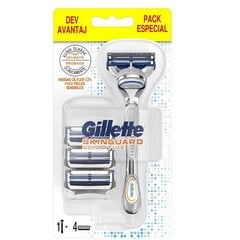 Gillette Skinguard Sensitive raseerija + 3 raseerimispead цена и информация | Средства для бритья и косметика | hansapost.ee