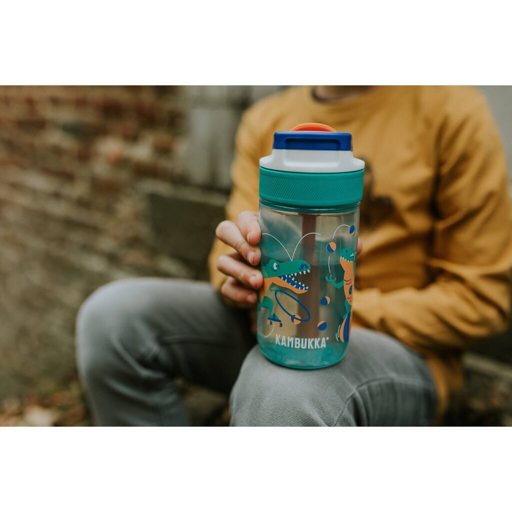 Lastepudel Kambukka Lagoon 400 ml, Juggling Dino , 11-04047 цена и информация | Joogipudelid | hansapost.ee