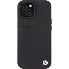 BMW BMHCP15MSLLBK iPhone 15 Plus 6.7" czarny|black Leather Hot Stamp цена и информация | Чехлы для телефонов | hansapost.ee