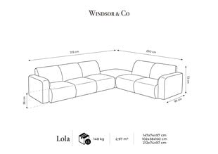 Диван Windsor & Co Lola, синий цвет цена и информация | Диваны | hansapost.ee