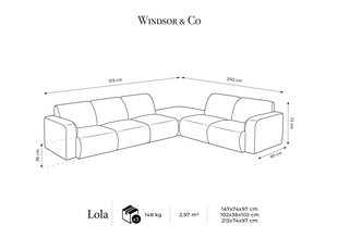 Диван Windsor & Co Lola, белый цвет цена и информация | Диваны | hansapost.ee