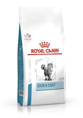 Royal Canin Veterinary Cat Derma Skin Coat kassidele pärast steriliseerimist/kastreerimist, 1,5 kg hind ja info | Kassi kuivtoit ja kassikrõbinad | hansapost.ee