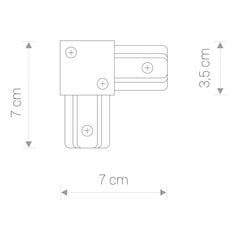 Nurga siini liigend Profile L-Connector price and information | Siinivalgustid ja siinid | hansapost.ee