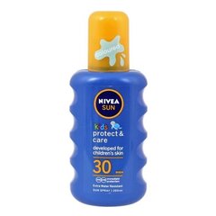 Niisutav päikesekaitsekreem lastele Nivea Sun Coloured SPF30 200 ml цена и информация | Кремы от загара | hansapost.ee