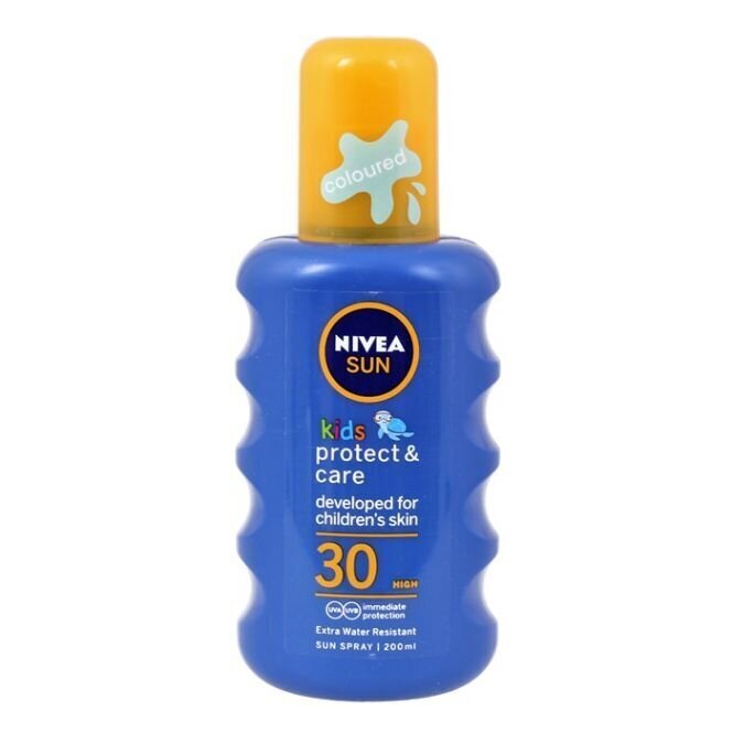 Niisutav päikesekaitsekreem lastele Nivea Sun Coloured SPF30 200 ml hind ja info | Päikesekaitse ja päevitusjärgsed kreemid | hansapost.ee