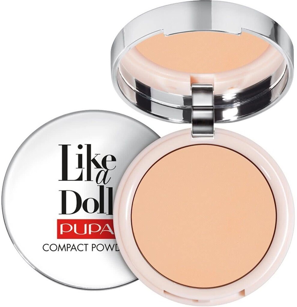 Kompaktpuuder SPF15 Pupa Like A Doll Nude Skin 10 g, 004 цена и информация | Jumestuskreemid ja puudrid | hansapost.ee