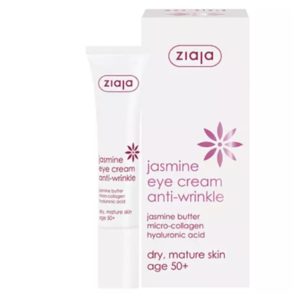 Silmakreem Ziaja Jasmine Eye Cream Anti-Wrinkle, 15 ml price and information | Silmakreemid ja seerumid | hansapost.ee