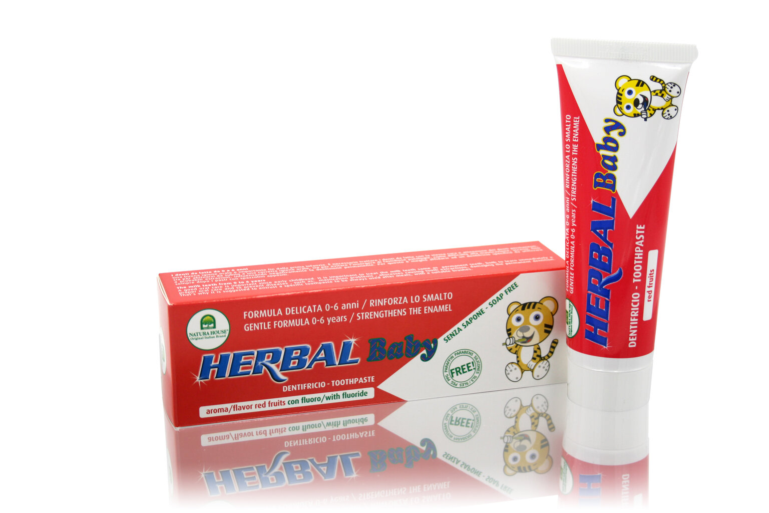 Laste puuviljamaitseline hambapasta Natura House Herbal Baby 50 ml hind ja info | Laste ja ema kosmeetika | hansapost.ee