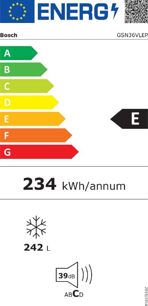 Bosch GSN36VLEP цена и информация | Sügavkülmikud, külmakirstud | hansapost.ee