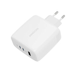 Ricomm seinalaadija 120W GaN RC1201 EU, 1xUSB-A, 2xUSB-C + 2.1m USB-C Cable hind ja info | Ricomm Mobiiltelefonid, fotokaamerad, nutiseadmed | hansapost.ee