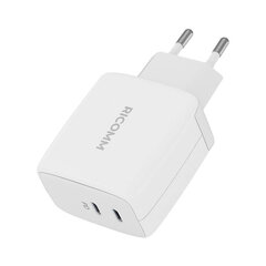 Ricomm seinalaadija 65W GaN RC652 EU, 2xUSB-C + 2.1m USB-C Cable hind ja info | Ricomm Mobiiltelefonid, fotokaamerad, nutiseadmed | hansapost.ee