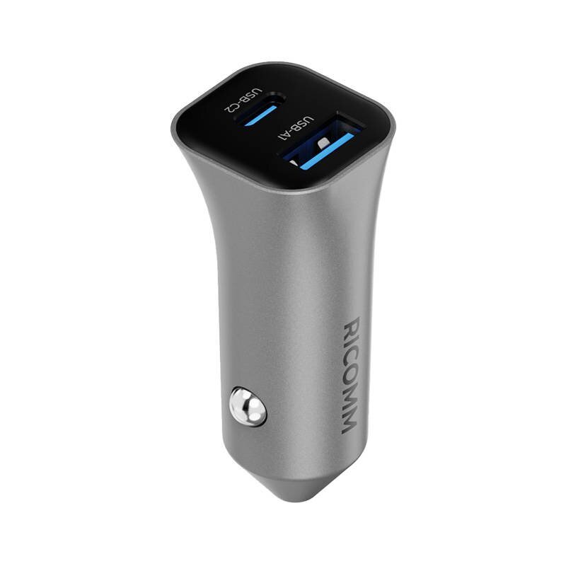 Auto laadija 38W Ricomm RA381 1xUSB-A, 1xUSB-C цена и информация | Laadijad mobiiltelefonidele | hansapost.ee