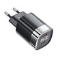 Adapter Toocki 2x USB-C, GaN 35W laadija, must цена и информация | Laadijad mobiiltelefonidele | hansapost.ee