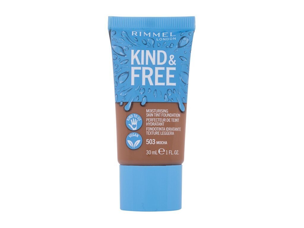 Jumestuskreem Rimmel London Kind & Free Foundation 503 Mocha, 30 ml цена и информация | Jumestuskreemid ja puudrid | hansapost.ee