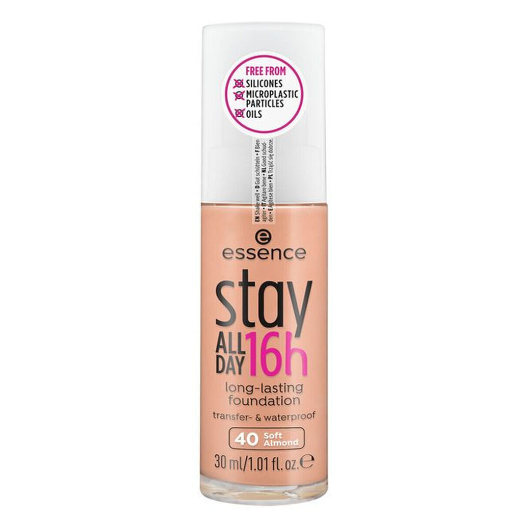 Jumestuskreem Essence Stay All Day 16H 40-soft almond, 30 ml цена и информация | Jumestuskreemid ja puudrid | hansapost.ee