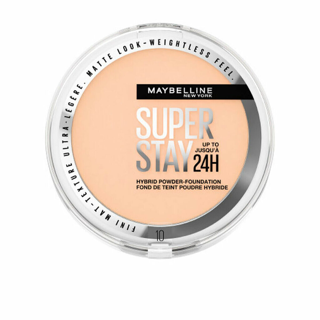 Kompaktpuuder Maybelline Superstay 24H Nº 10, 9 g hind ja info | Jumestuskreemid ja puudrid | hansapost.ee