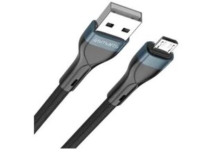 USB-A to Micro Cable PremiumCord 10W 1m, must hind ja info | Juhtmed ja kaablid | hansapost.ee