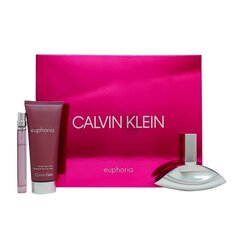 Komplekt Calvin Klein Euphoria naistele: parfüümvesi EDP, 50 ml + ihupiim, 100 ml + parfüümvesi EDP, 10 ml hind ja info | Parfüümid naistele | hansapost.ee