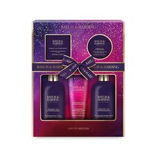 Kosmeetikakomplekt Baylis & Harding Midnight Fig & Pomegranate Perfect Pamper: dušikreem, 300 ml + ihupiim, 130 ml + seep, 150 g + dušigeel, 300 ml + vannikristallid, 100 g hind ja info | Kehakreemid, kehaõlid ja losjoonid | hansapost.ee