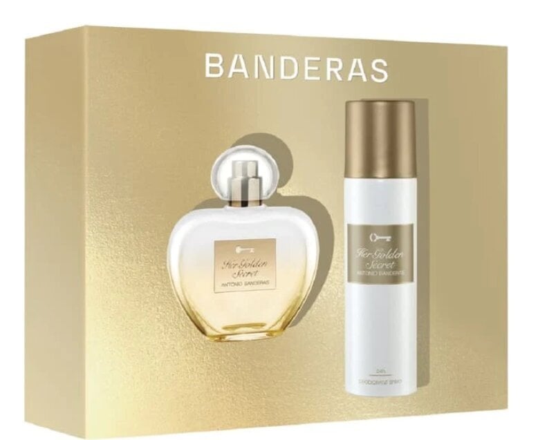 Kinkekomplekt naistele Antonio Banderas Her Golden Secret: tualettvesi EDT, 80 ml + deodorant, 150 ml цена и информация | Parfüümid naistele | hansapost.ee