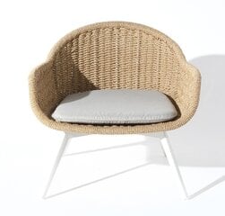 Кресло, белый/бежевый цвет цена и информация | Стулья для кухни и столовой | hansapost.ee