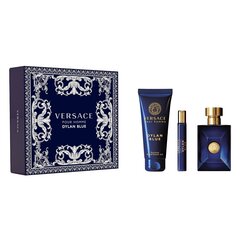 Набор туалетной воды Versace Dylan Blue Pour Homme EDT 100 мл + 10 мл + гель для душа 150 мл цена и информация | Мужские духи | hansapost.ee