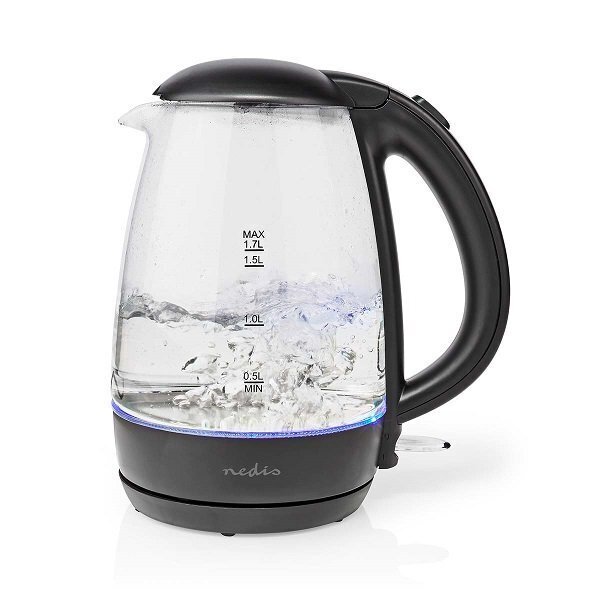 Nedis KAWK330EGS Electric Glass Kettle 1.7 l price and information | Veekeetjad | hansapost.ee