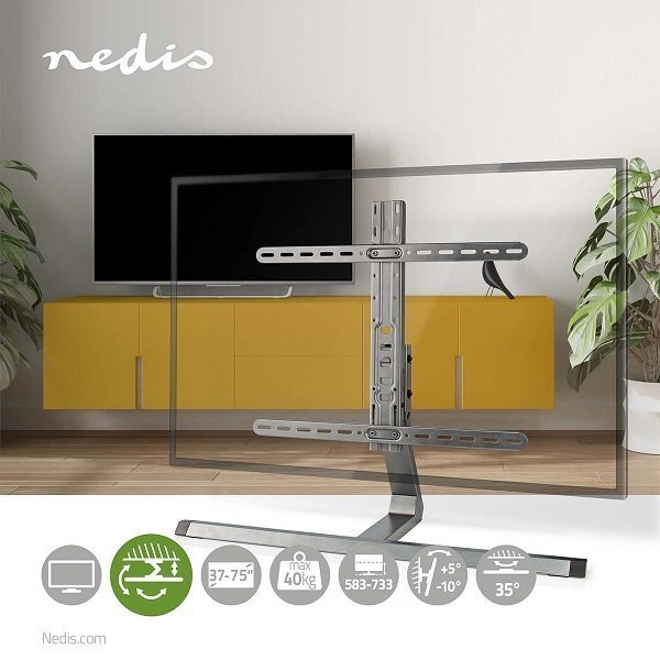 Nedis TVSM5120GY TV stand full motion 40kg / 37-75" hind ja info | Teleri seinakinnitused ja hoidjad | hansapost.ee