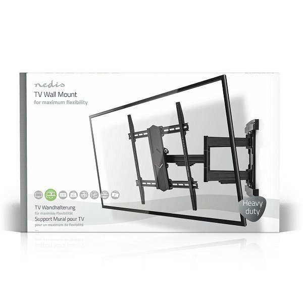 Nedis TVWM6570BK TV mounts LED / LCD / PLASMA TV / 43-90" / Max 70kg hind ja info | Teleri seinakinnitused ja hoidjad | hansapost.ee