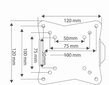 Nedis Bracket for TV 13-27 " / 30kg цена и информация | Teleri seinakinnitused ja hoidjad | hansapost.ee