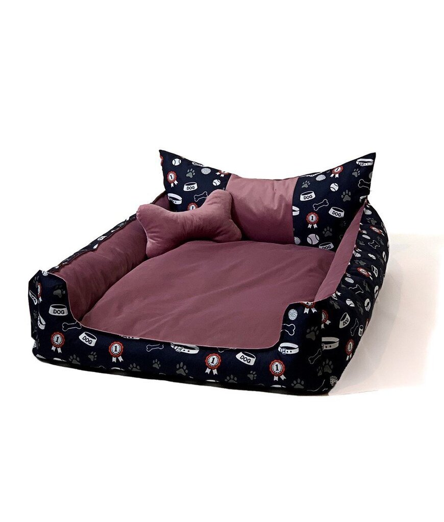 Koera magamisase GoGift Crown, erinevad suurused, roosa цена и информация | Pesad, asemed | hansapost.ee