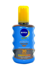 Солнцезащитный спрей Nivea Sun Protect & Bronze Oil Spray SPF30 цена и информация | Кремы от загара | hansapost.ee