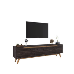 Товар с повреждением. Столик под телевизор Kalune Design D1, чёрный/коричневый цена и информация | Kalune Design Аутлет | hansapost.ee