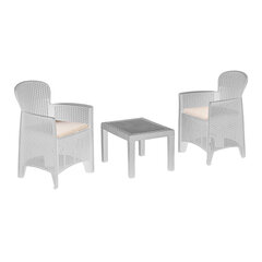 Товар с повреждением. Garden furniture set AKITA table and 2 chairs, white цена и информация | Товары с повреждениями | hansapost.ee