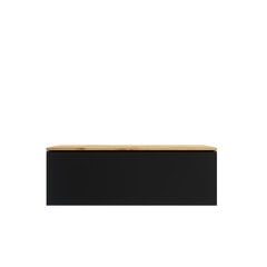 Товар с повреждением. ТВ столик Sesley Skylara, 100 см, черный/коричневый цена и информация | Товары с повреждениями | hansapost.ee