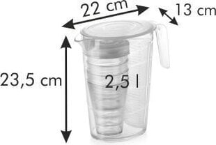 Defektiga toode. Tescoma My Drink kann, 2,5 l ja 4 tk, kaanega tasside komplekt hind ja info | Defektiga tooted | hansapost.ee
