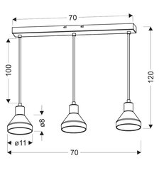 Defektiga toode. Candellux rippvalgusti Gregory hind ja info | Defektiga tooted | hansapost.ee